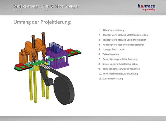 Projektierung: "Pick & Place-Anlage"